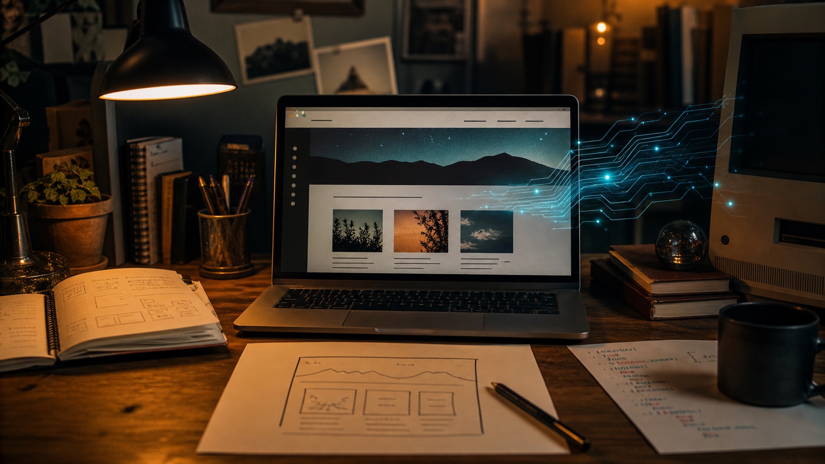 Illustration for Refreshing a neglected website with the help of AI